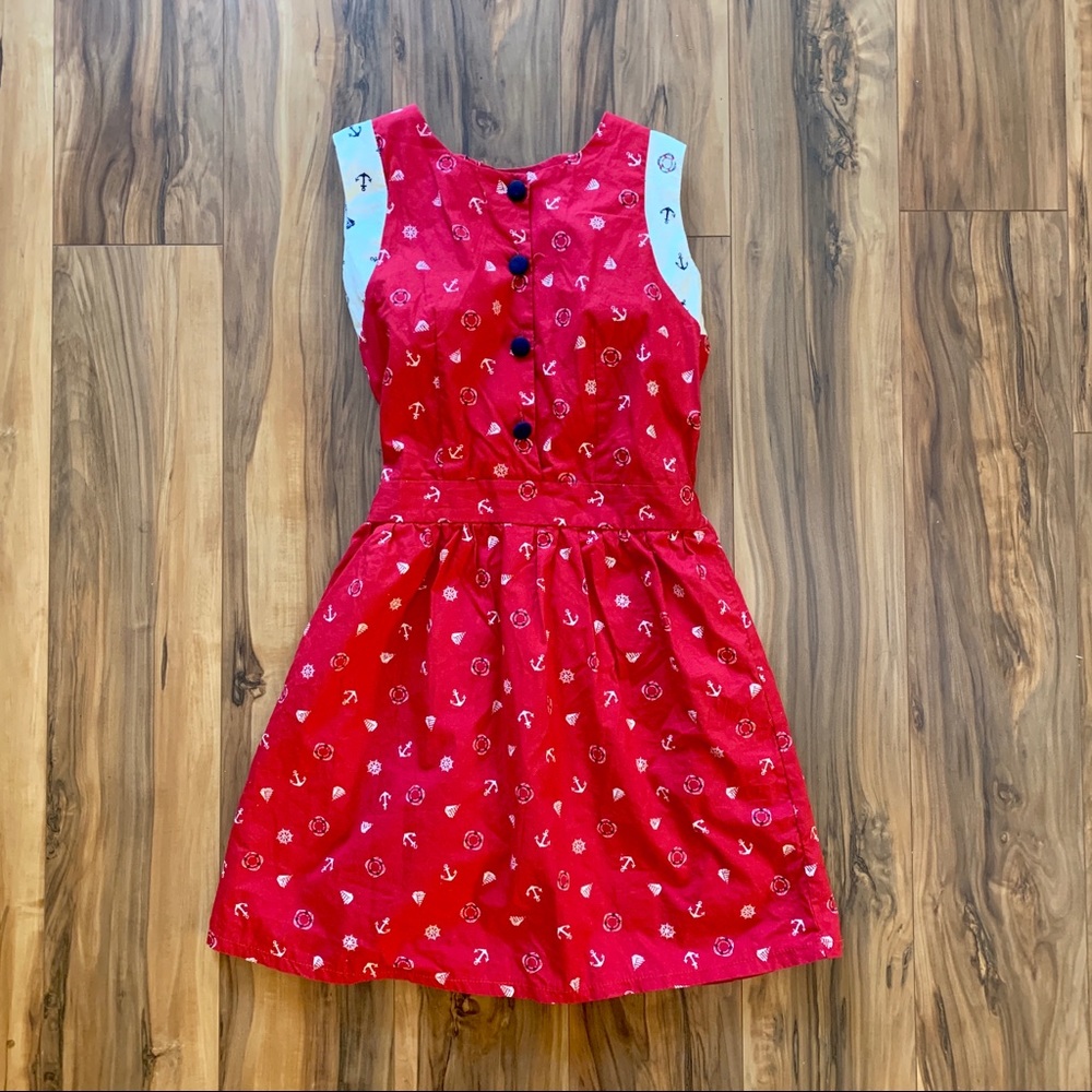 Vintage Handmade Nautical Dress